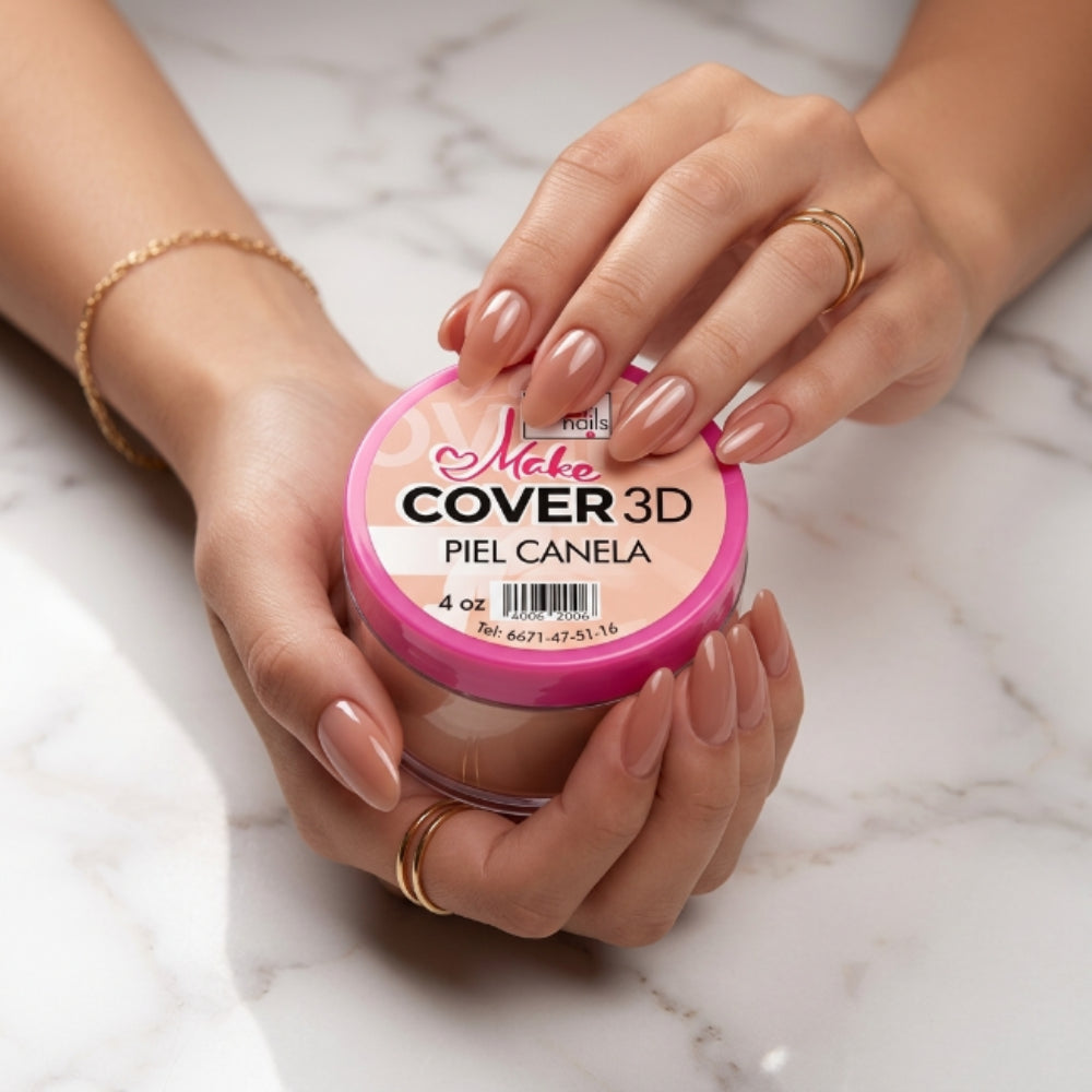 Uñas Acrilico Make Cover Piel Canela 4 Oz Fantasy Nails - Acrílico - Elegans Nails