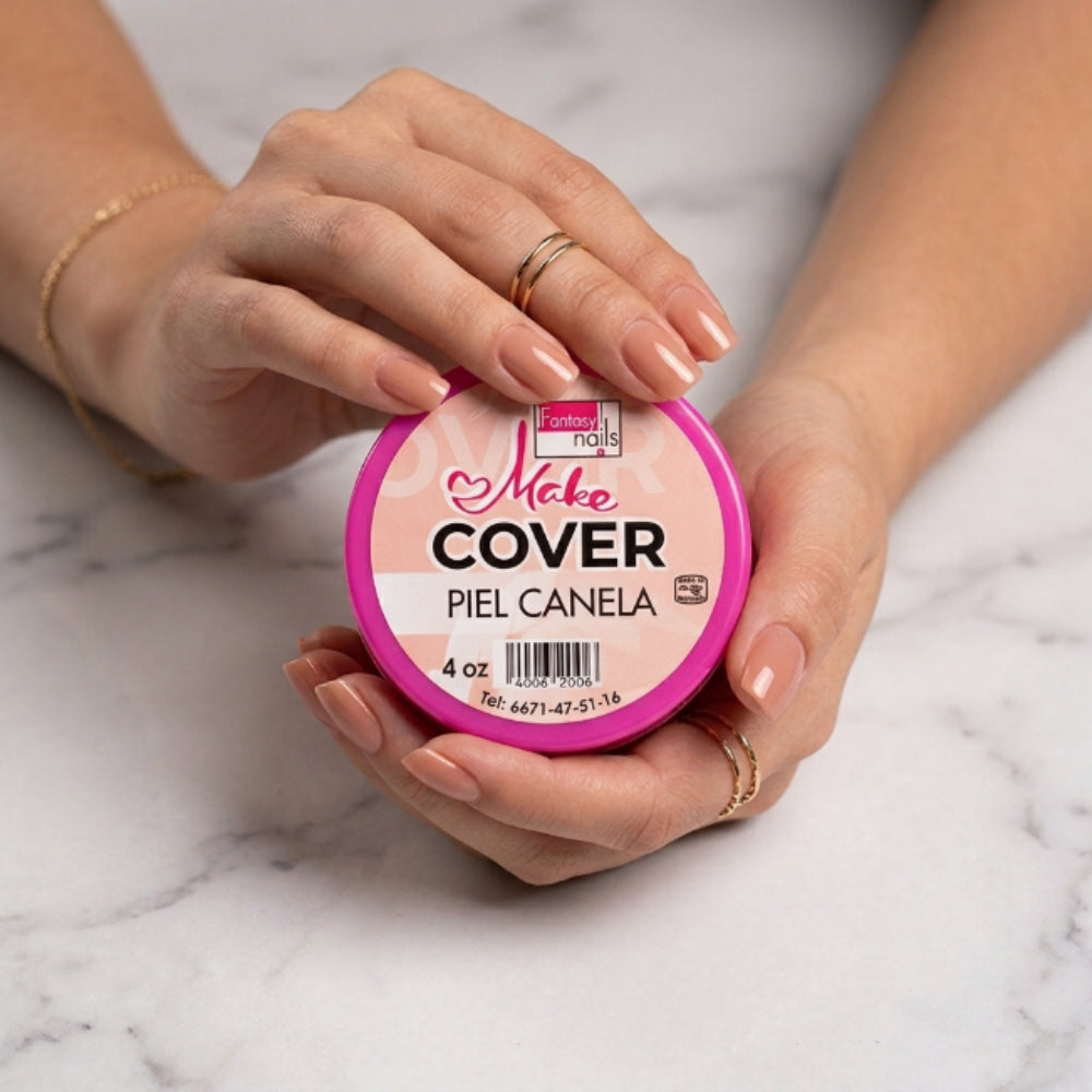 Uñas Acrilico Make Cover Piel Canela 4 Oz Fantasy Nails - Acrílico - Elegans Nails