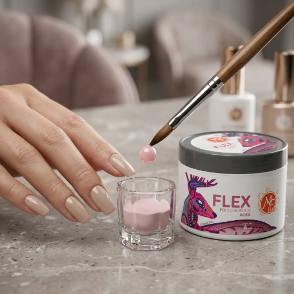 Uñas Acrílico FLEX 4 oz rosa MC Nails - Acrílico - Elegans Nails