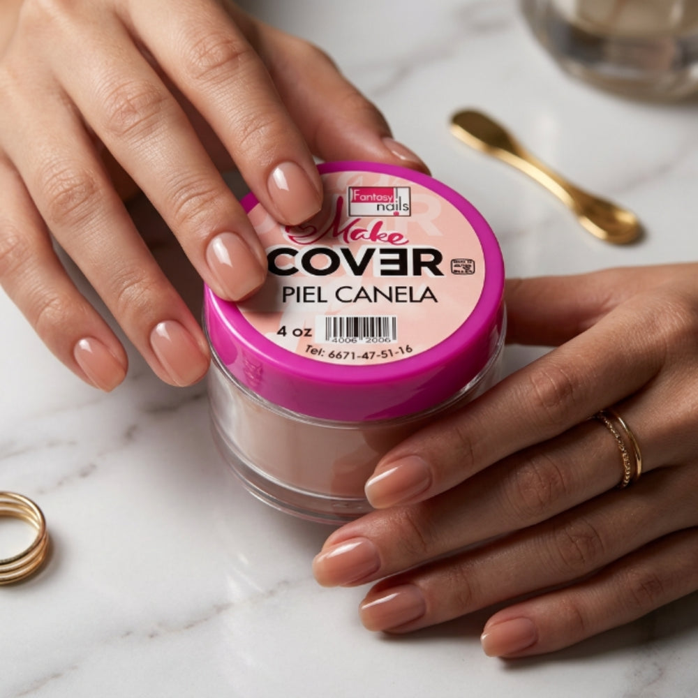 Uñas Acrilico Make Cover Piel Canela 4 Oz Fantasy Nails - Acrílico - Elegans Nails