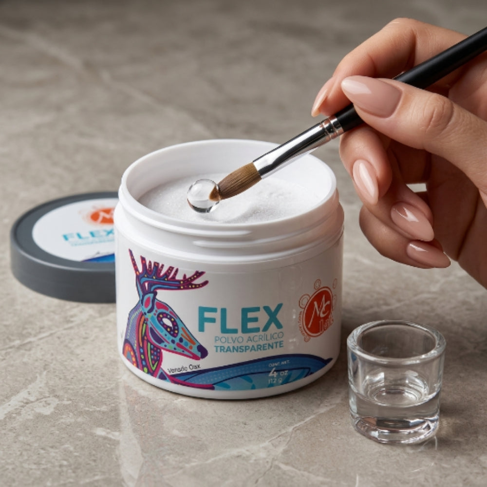 Uñas Acrílico FLEX 4 oz transparente MC Nails - Acrílico - Elegans Nails