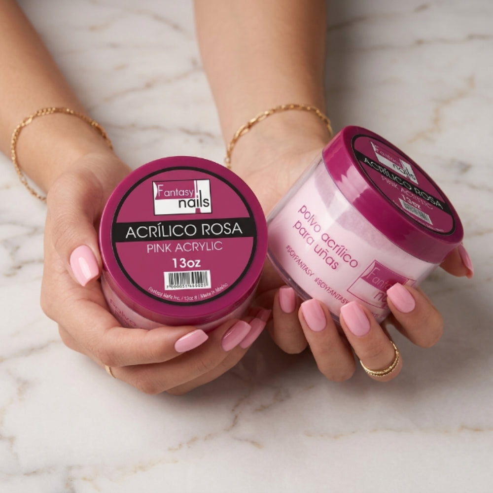 Uñas Acrlico Make Cover Rosa 8 Oz Fantasy Nails - Acrílico - Elegans Nails