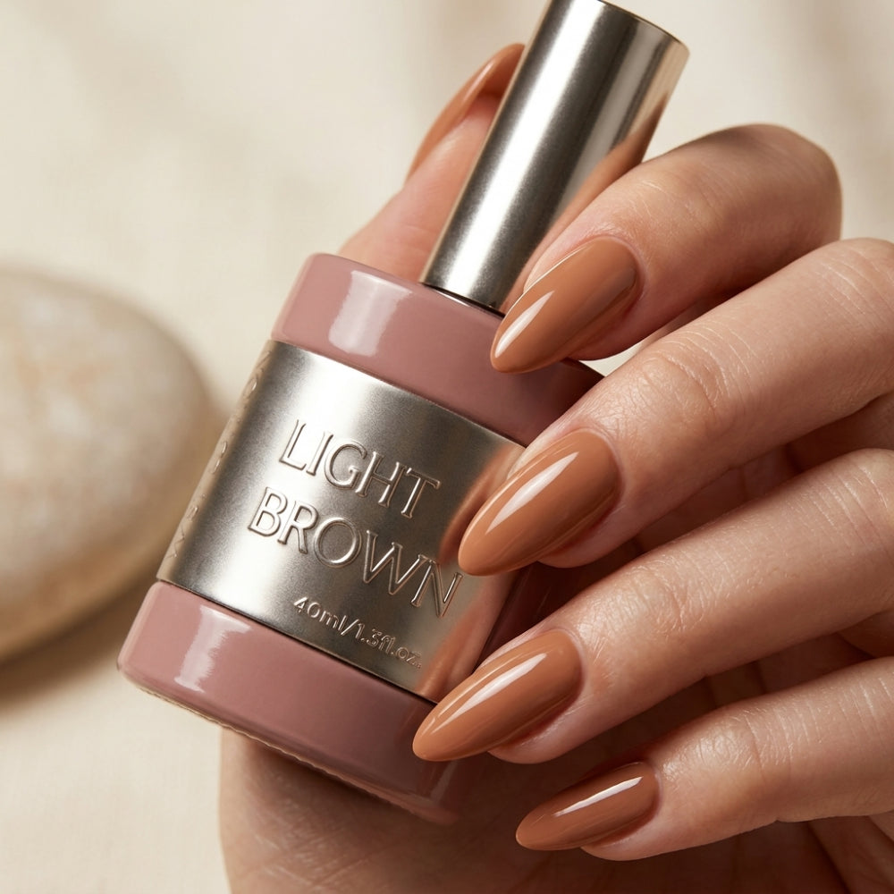 Gel de Uñas Wish Edition LIGTH BROWN NUDE GEL 40ml #05 - Gel - Elegans Nails