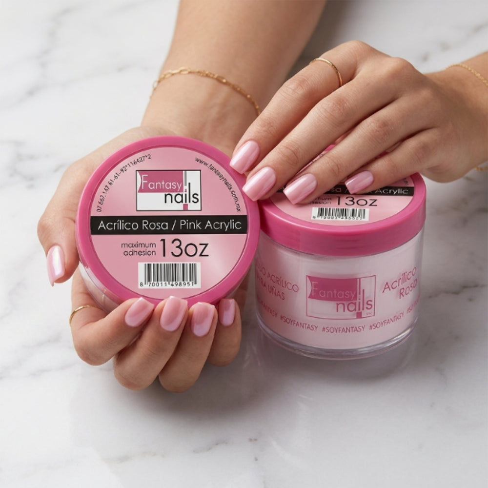 Uñas Acrlico Make Cover Rosa 8 Oz Fantasy Nails - Acrílico - Elegans Nails