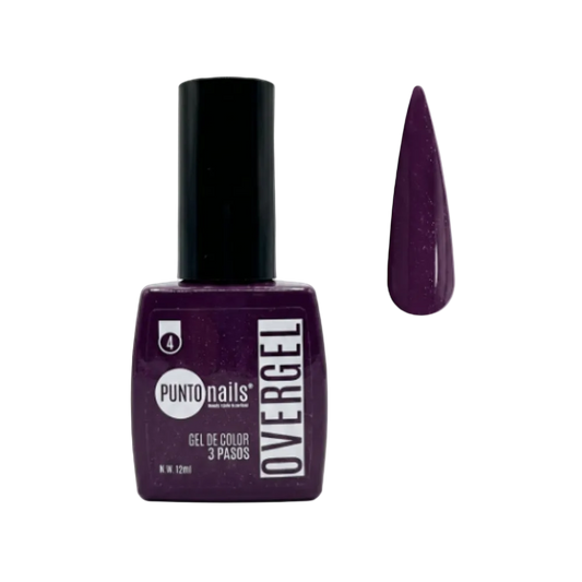 Overgel #4 Berenjena – Punto Nails 12 ml - Gel - Elegans Nails