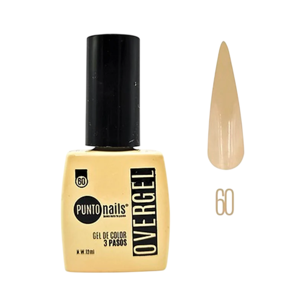 Overgel #60 Crema – Punto Nails 12 ml - Gel - Elegans Nails