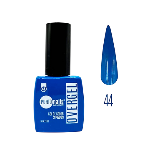 Overgel #44 Azul Urbano – Punto Nails 12 ml - Gel - Elegans Nails