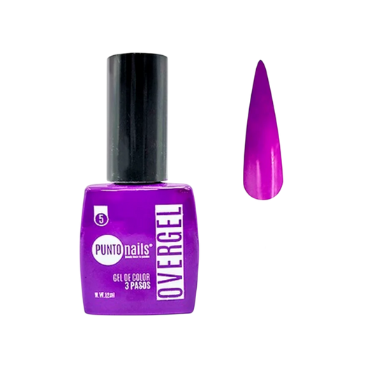Overgel #5 Púrpura Real – Punto Nails 12 ml - Gel - Elegans Nails