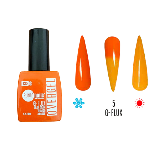 Overgel CC05 Naranja Solar Térmico – Punto Nails 12 ml - Gel - Elegans Nails