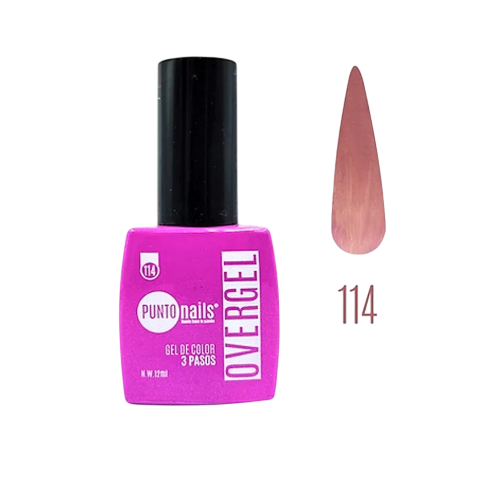 Overgel #114 Lila Pastel – Punto Nails 12 ml - Gel - Elegans Nails