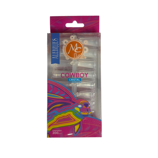 Cowboy Cristal – Alebrijes 200 piezas - Tips Cowboys - Elegans Nails