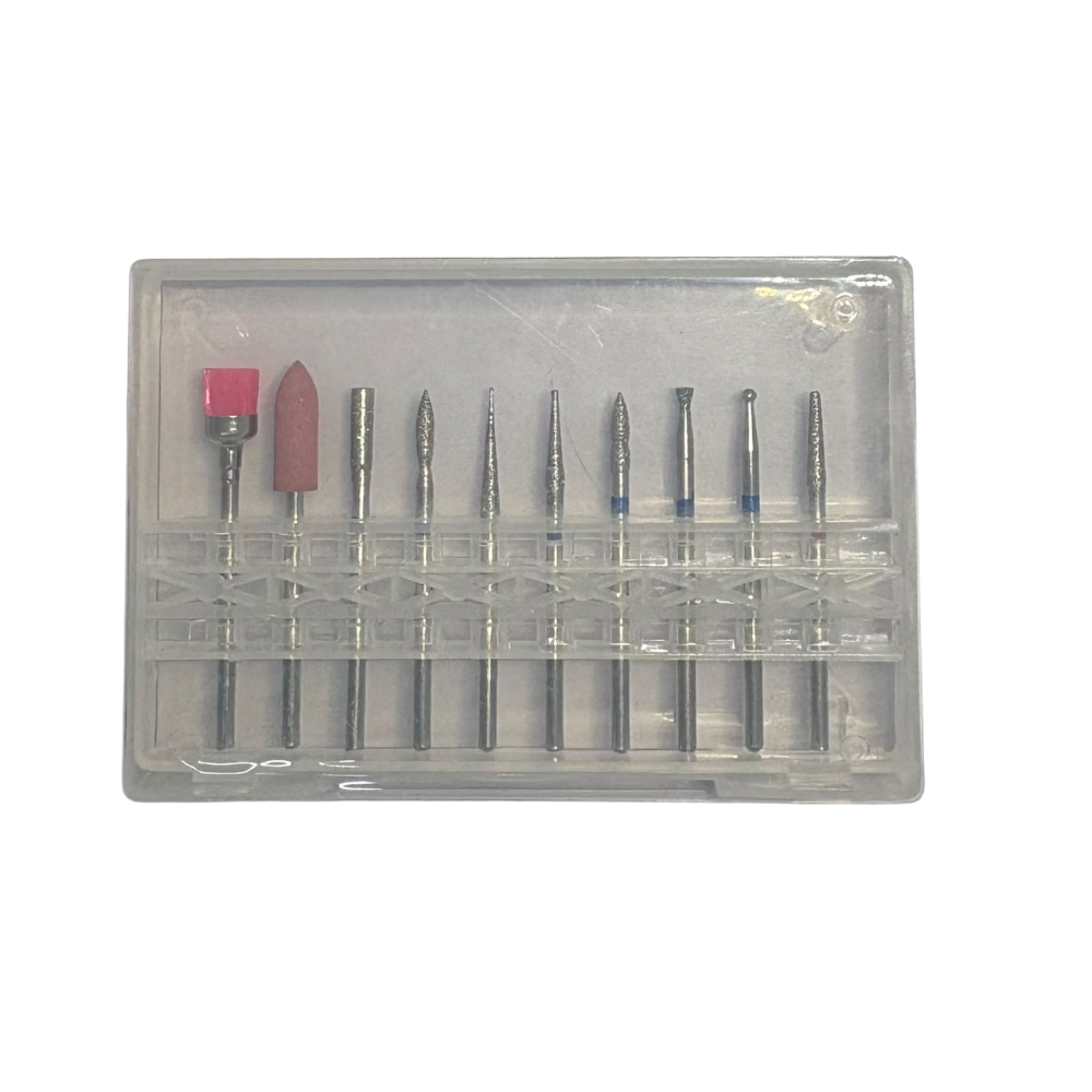 Set de Puntas para Esmeril – 10 Piezas - Esmeril - Elegans Nails
