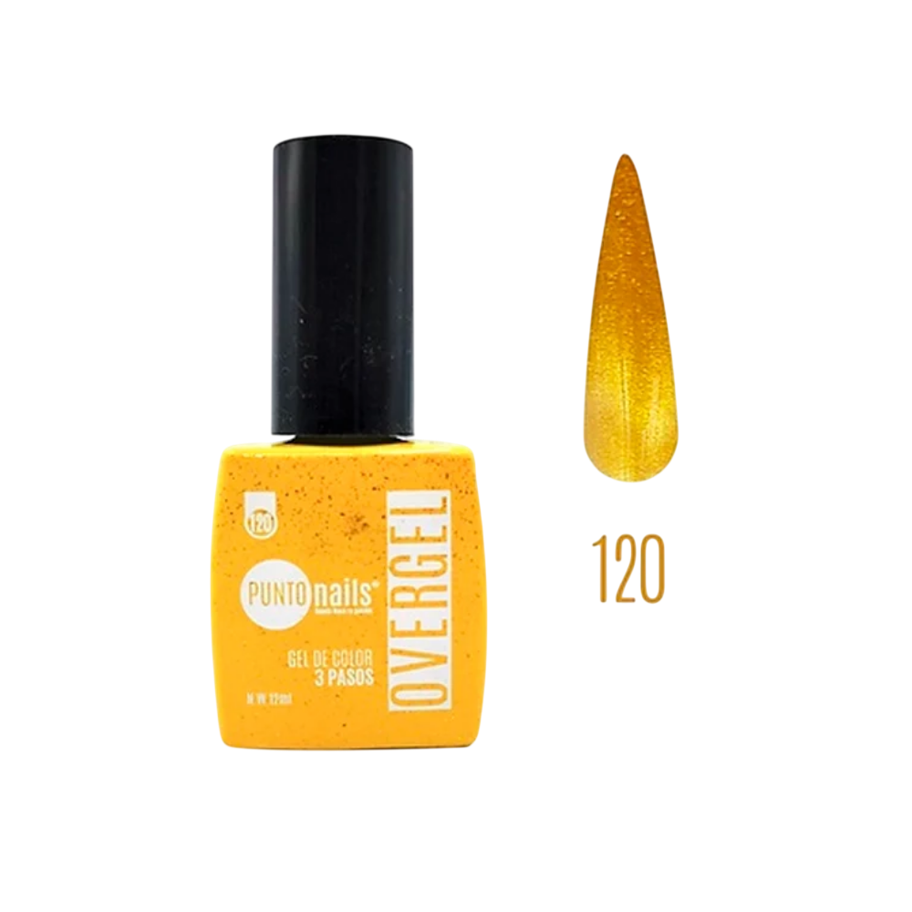 Overgel #120 Oro Radiante – Punto Nails 12 ml - Gel - Elegans Nails