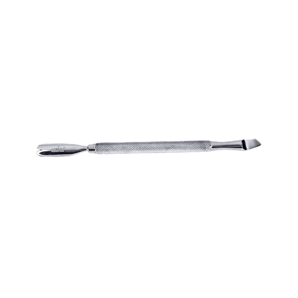 Empujador de Cutícula Aashta PS-528 Doble Punta de Acero Inoxidable para Manicure Profesional - Aashta - Elegans Nails