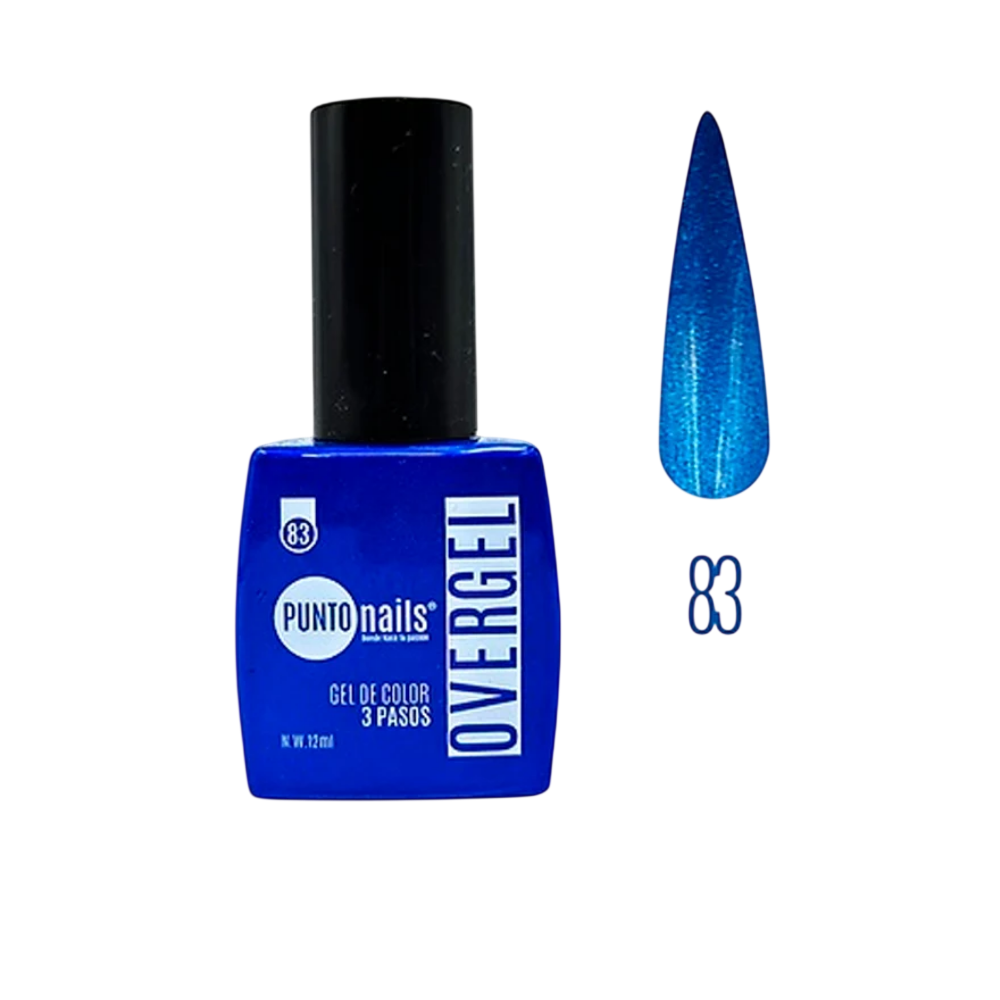 Overgel #83 Azul Imperial – Punto Nails 12 ml - Gel - Elegans Nails