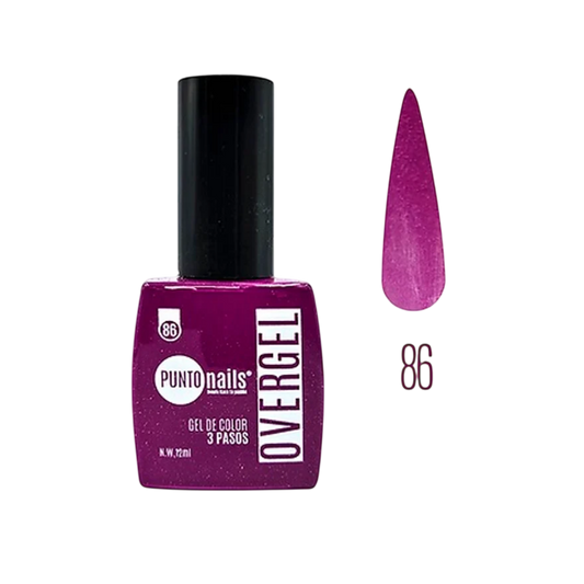 Overgel #86 Orquídea Brillante – Punto Nails 12 ml - Gel - Elegans Nails