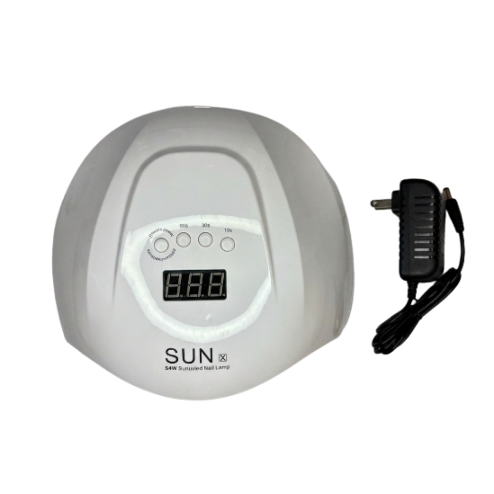 Lámpara UV LED SUN X 54W SunUV para Uñas con Pantalla Digital y Adaptador - Electrónicos - Elegans Nails