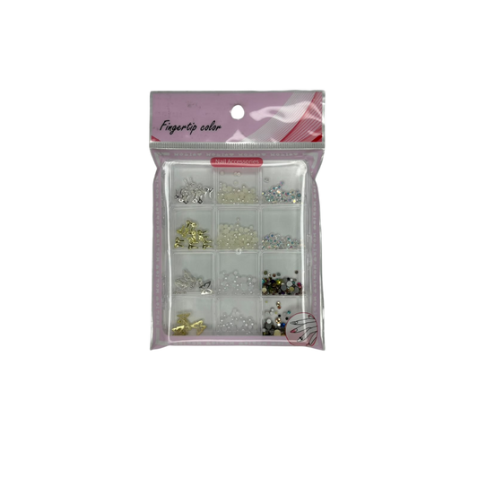 Decoración para Uñas con Cristales, Dijes y Balines Nail Art Profesional - Decoraciones - Elegans Nails