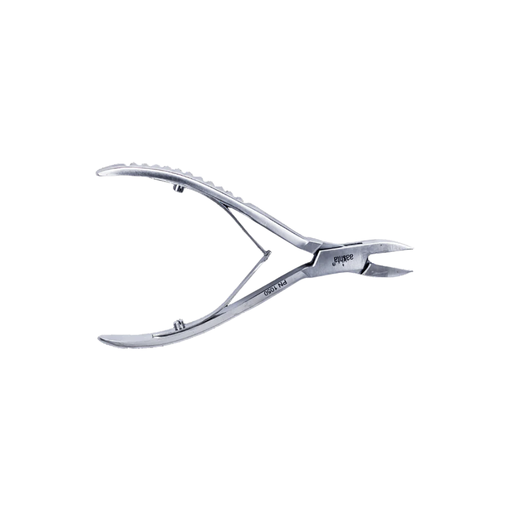 Alicate Podológico Aashta PN-1050 Punta Plana Redondeada 5" de Acero Inoxidable Profesional - Aashta - Elegans Nails