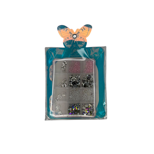 Kit de Cristales, Dijes y Perlas para Decoración de Uñas Nail Art - Decoraciones - Elegans Nails
