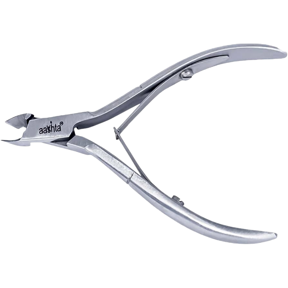 Alicate de Cutícula Aashta PN-1019-5 Acero Inoxidable 3.5" Punta 5 mm Profesional - Aashta - Elegans Nails