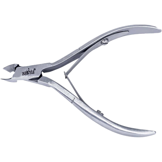 Alicate de Cutícula Aashta PN-1019-5 Acero Inoxidable 3.5" Punta 5 mm Profesional - Aashta - Elegans Nails