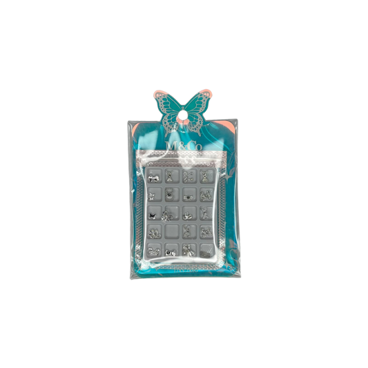 Dijes Metálicos para Decoración de Uñas 3D Nail Art Figuras Surtidas - Decoraciones - Elegans Nails