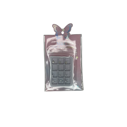 Dijes Metálicos para Decoración de Uñas 3D Moños y Figuras Nail Art - Decoraciones - Elegans Nails