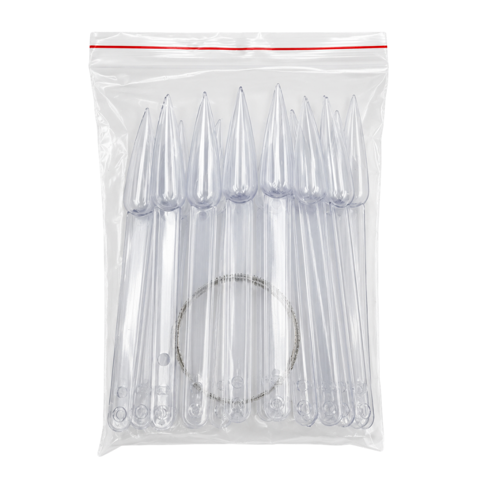 Muestrario Transparente para Uñas en Palitos – Display de Colores para Gel, Acrílico y Esmalte - Muestrarios - Elegans Nails