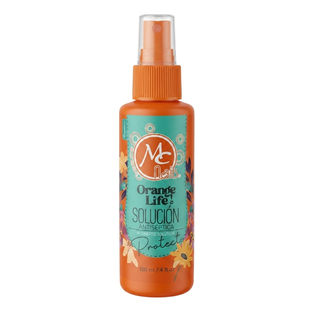 Solución Antiséptica MC Nails Protect 4 oz para Uñas - Solución Antiséptica - Elegans Nails