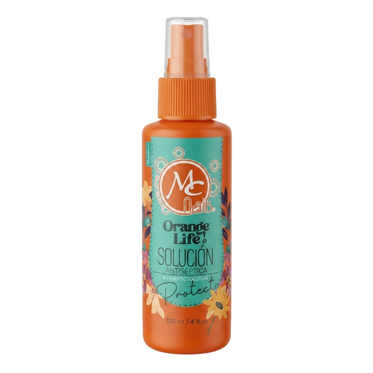 Solución Antiséptica MC Nails Protect 4 oz para Uñas - Solución Antiséptica - Elegans Nails