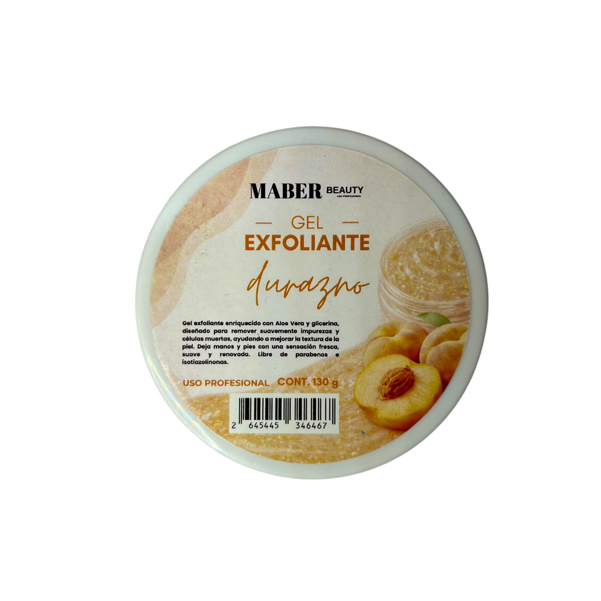 Gel Exfoliante para Manos y Pies MABER Beauty – 130g (Durazno / Sandía / Fresa) - Spa - Elegans Nails