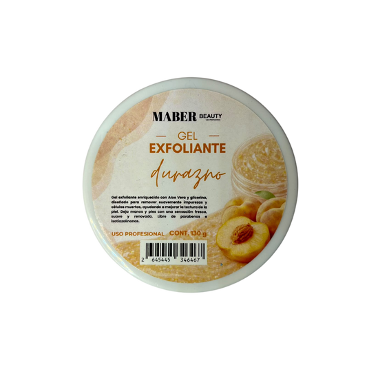 Gel Exfoliante para Manos y Pies MABER Beauty – 130g (Durazno / Sandía / Fresa) - Spa - Elegans Nails