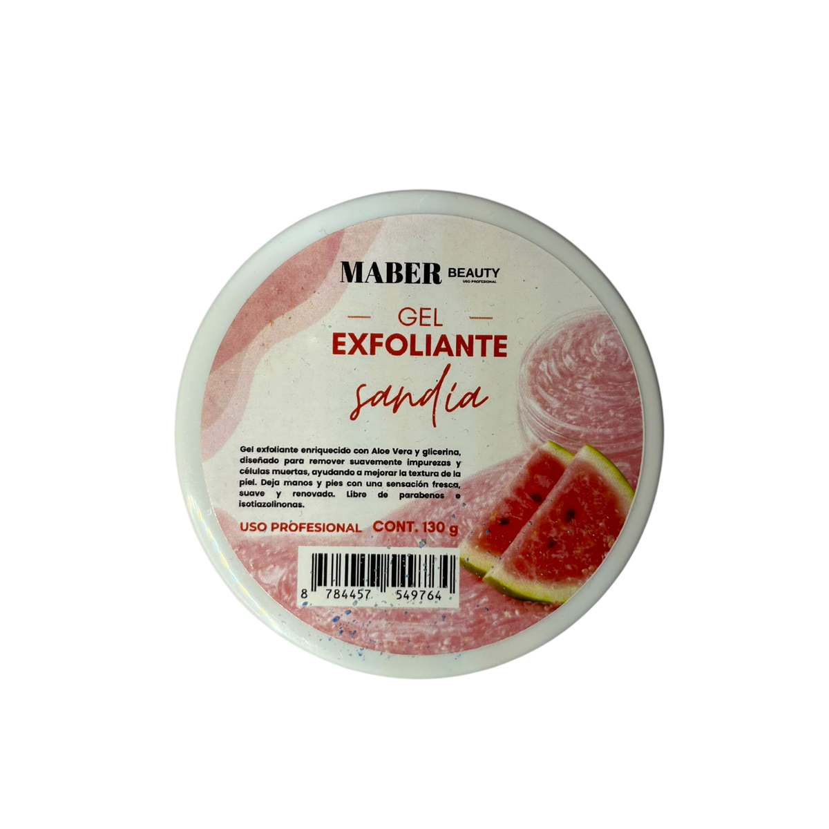 Gel Exfoliante para Manos y Pies MABER Beauty – 130g (Durazno / Sandía / Fresa) - Spa - Elegans Nails